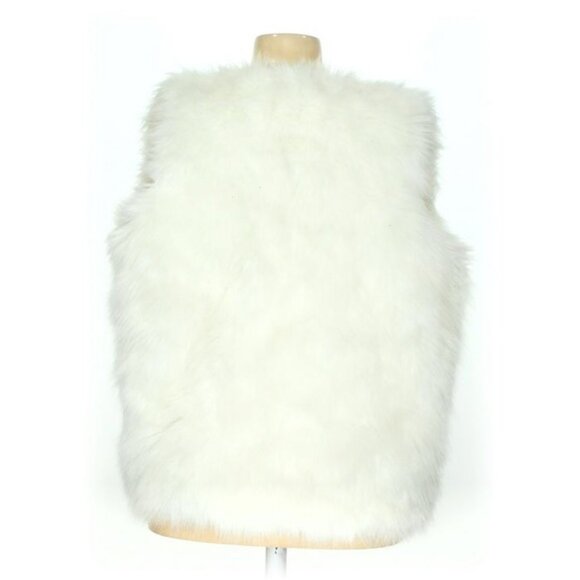 Lux Faux Fur Vest, White - Picture 7 of 9